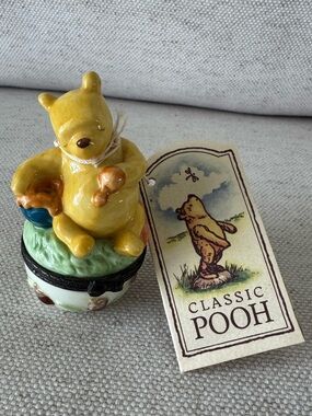 Midwest Cannon Falls Disney Winnie the Pooh Trinket Box Give Thanks Thanksgiving